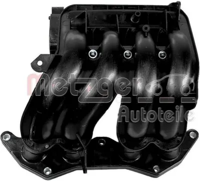 Produktbild von Saugrohrmodul ohne Stellelement METZGER passend für u.a. PEUGEOT 206