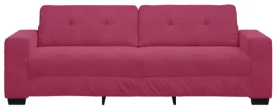 Produktbild von vidaXL 3-Sitzer-Sofa Weinrot 220 cm Samt