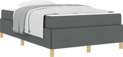 Produktbild von vidaXL Bettrahmen Dunkelgrau 120 x 190 cm Stoff