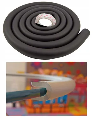 Produktbild von Remikon Schaumstoff-Schutzband Kanten Ecken 2m Schwarz