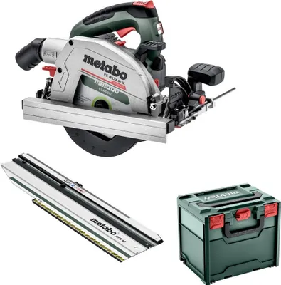 Produktbild von Metabo Akku Handkreissäge KS 18 LTX 66BL in Metabox + Kappschiene KFS 44