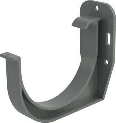 Produktbild von Marley Rinnenhalter Kunststoff halbrund Fenstergrau RAL 7040 NW 75 mm