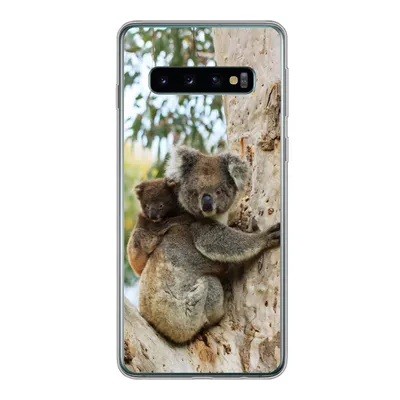 Produktbild von MuchoWow® Handyhülle Schutzhülle Hülle für Samsung Galaxy S10 Koalas - Kind - Baum - Kinder - Junge - Mädchen Silikon Softcase Handy Hülle - Handytasche