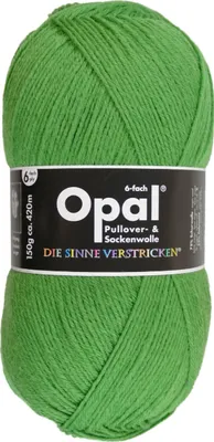 Opal Uni grasgrün 6-fach - Farbnr. 7903