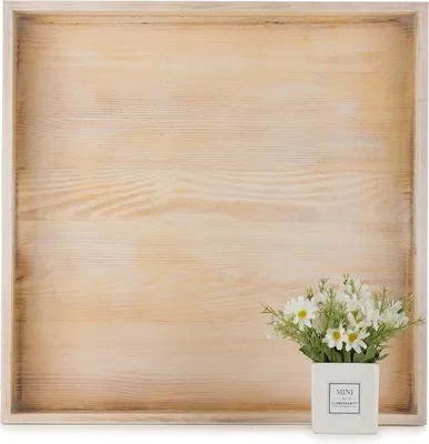 Produktbild von Famanu Serviertablett Groß - Rustikales Holz, 50 cm