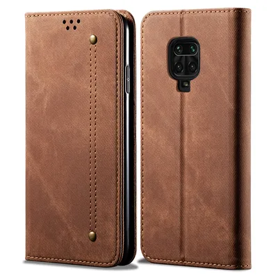Obrázek produktu pro Redmi Note 9 Pro Pouzdro, Kožené Peněženkové Pouzdro s Magnetickým Uzavíráním a Pouzdro s Funkcí Stojánku pro Xiaomi Redmi Note 9 Pro Xiaomi Redmi Note 9 Pro Hnědý