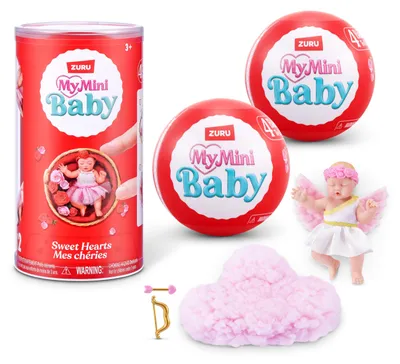 Produktbild von My Mini Baby Sweet Hearts Serie 1 2 Pack von ZURU – Überraschungskapsel Babypupp