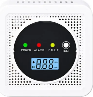 Produktbild von INF Rauch- und Kohlenmonoxidmelder mit LED-Display – Sicherheit für Ihr Zuhause