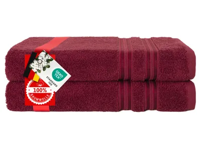 Produktbild von Hammetex Badetücher 2er Set 70x140 cm – 100% Baumwolle Frottier,  , mit Aufhängeschlaufe