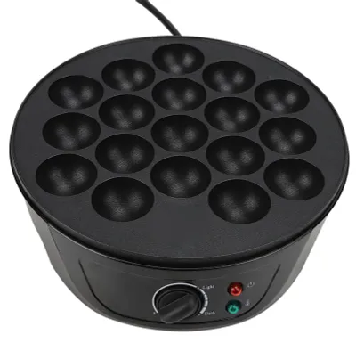 Takoyaki-Maschine, 18 runde Formen, Antihaft, 750 W, 4 cm Öffnung