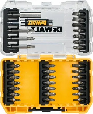 Zdjęcie produktu dla Zestaw końcówek wkrętakowych DT70709 33 szt. szczelinowe/PH/PZ/TX z uchwytem magnetycznym