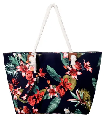 Produktbild von Große Strandtasche wasserabweisend mit Reißverschluss - Karibik Lifestyle