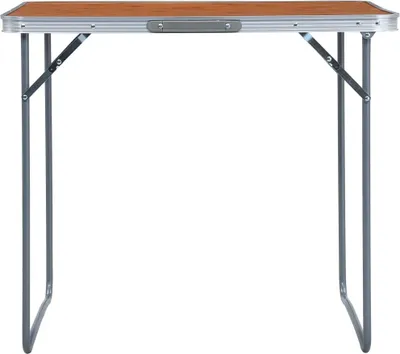Obrázok produktu pre vidaXL Skladací kempingový stôl s kovovým rámom 80 x 60 cm