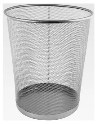 Produktbild von Papierkorb / Durchmesser: ca. 29,5 cm / Höhe: 34 cm / Farbe: silber