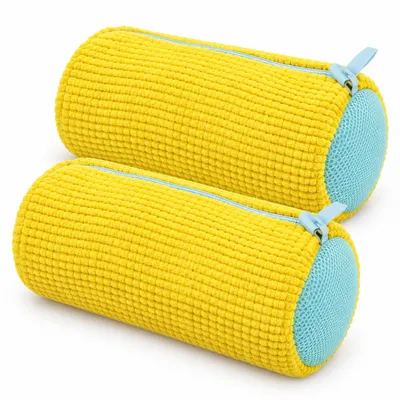 Obrázok produktu pre sada 2 pracích vreciek na obuv 39 x 19 cm do práčky, polyesterová sieťka na čistenie tenisiek, žltá - S2HOEPURE