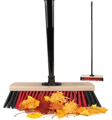 Produktbild von Straßenbesen Hofbesen Kehrbesen - 40 cm Arbeitsbreite - 150 cm Gesamtlänge - Elastonborsten - Buchenholz
