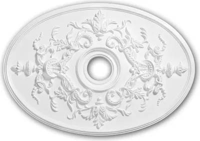 Immagine prodotto di Rosone da soffitto Profhome 156041 stile neo impero 78,5 x 54,4 cm