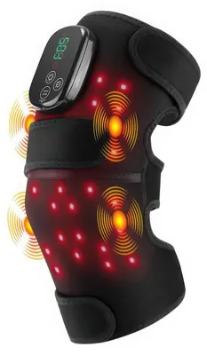 Produktbild von Kabellose Rotlicht Kniemassage mit 660 nm und 850 nm – 5 Wärmestufen, Vibration, 5000 mAh Akku, Timer – für Knie, Schulter und Ellenbogen