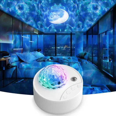 Produktbild von Sternenhimmel- und Galaxienprojektor, Nachtlichtprojektor mit 13 Lichtmodi/Mondmodus, einstellbarer Helligkeit/Geschwindigkeit