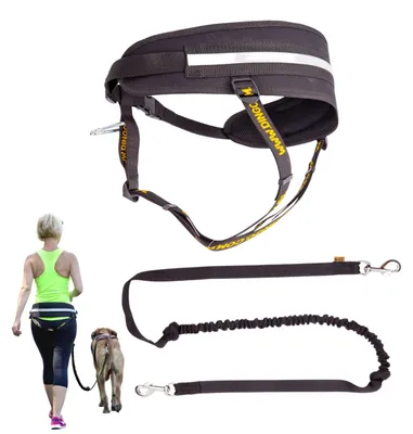 Productafbeelding van Solidchoice - Multifunctionele Hardloopriem met Hondenlijn en Karabiners