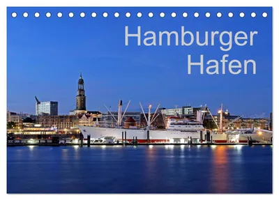 Produktbild von Hamburger Hafen (Tischkalender 2027 DIN A5 quer), CALVENDO Monatskalender