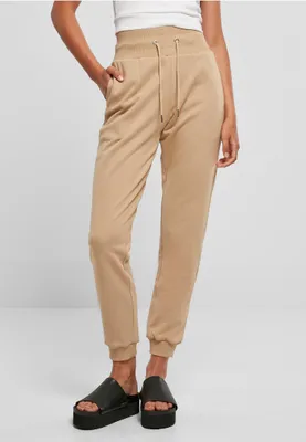 Produktbild von Urban Classics TB4086 | Ladies Organic High Waist Sweat Pants Jogginghose Damen - Farbe: unionbeige - Größe: 5XL