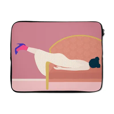 Produktbild von MuchoWow® Laptop Hülle 15 Zoll Vintage - Frauen - Pastell Laptoptasche - Laptoptasche - Sleeve - Rundum-Schutz