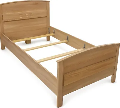 Produktbild von Seniorenbett 100x200 Komfortbett Eiche Sonoma Nachbildung |höhenverstellbar #1919