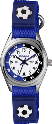 Zdjęcie produktu dla Tikkers Boys Blue Canvas RIP Bracelet Football Time Teacher Watch TK0122