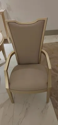 Produktbild von Luxus Sessel Stuhl Holz Möbel Einrichtung Hotel Lehnstuhl Stühle Esszimmer