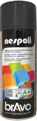Obrázek produktu pro Barva ve spreji Nespoli, matná černá, 400ml