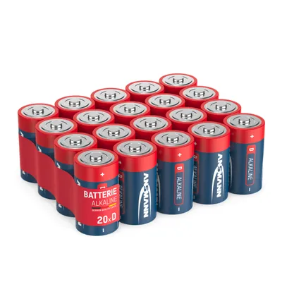Produktbild von ANSMANN Alkaline Batterien Mono D LR20 1,5V, 20 Stück