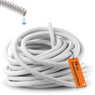 Produktbild von Haus-Held Kondensatschlauch Ø 18 mm, Länge 10 m, PVC Ablaufschlauch Klimaanlage