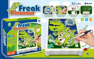 Produktbild von Behendigheidsspiel Dinosaurier - Dino Operationsspiel mit vibrierender Buzzer und zitterndem Doktor für 2-4 Spieler