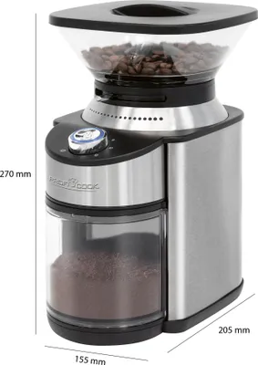 Image de ProfiCook 501205 ProfiCook PC-EKM 1205 Kaffeemühle silber/schwarz 200 W