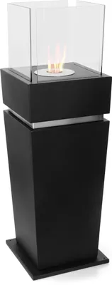Produktbild von Moritz Ethanol Kamin freistehend I Standkamin 99 x 32 x 32 cm I Säule I 0,8 Liter Brenner I Bioethanol Kamin IEthanol Kaminofen Indoor Outdoor I Innen Außen I Bioethanol Brenner I Brennertopf