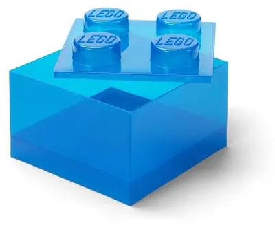 Obrázek produktu pro LEGO 40090805 LEGO úložný kostka STORAGE BRICK 4 TOP LID, modrá