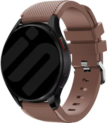Produktbild von Strap-it Samsung Galaxy Watch 6 Classic 43mm Silikon Armband (Kaffeebraun)
