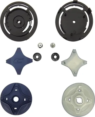 Produktbild von Satinblaues Visiermontage-Set für CGM 169 ILLI Jet-Helm