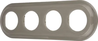 Produktbild von Porzellan Retro Rahmen 4-fach I PR1 graubeige