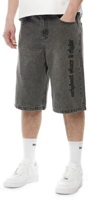 Immagine prodotto di Pantaloncini da uomo Mass Denim Clan Jeans Shorts, vestibilità extra baggy, grigio - Taglia 38