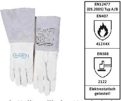 Zdjęcie produktu dla rękawice spawalnicze z 5 palcami WELDAS 10-1005 XL
