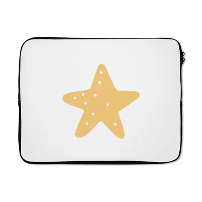 Produktbild von MuchoWow® Laptop Hülle 17 Zoll Laptoptasche Stern - Mädchen - Jungen - Punkte - Kinder - Zipper - Schutzabdeckung