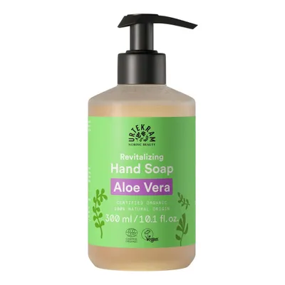 Obrázok produktu pre Urtekram Aloe Vera, Ruky, Tekuté mydlo, Flakón s pumpičkou, Aloe, Priehľadná, 300 ml