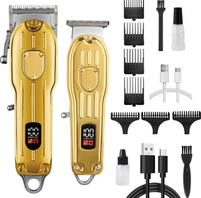 Produktbild von INF Professionelles Haarschneide-Set - USB Wiederaufladbarer, Kabelloser Trimmer