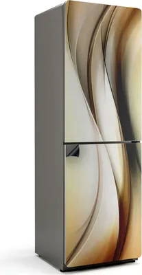 Produktbild von Abstraktes Muster Wellen – Magnetische Kühlschrank Abdeckung – Dekorfolie magnetisch Küche – Kühlschrank Magnet Deko – selbstklebende Magnettafel – Magnetfolie für Kühlschranktür – 60x180 cm