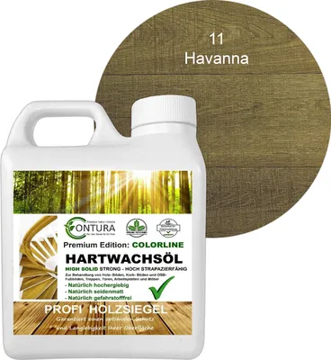 Produktbild von Contura 1 Liter FARBIGES Hartwachsöl Colorline Premium Hartwachs - 11 Havanna