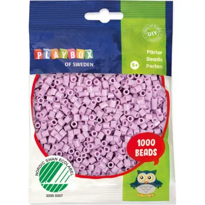 Produktbild von PLAYBOX Bü gelperlen pastell - lila 1000St.