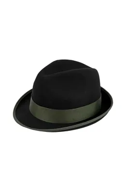 Produktbild von Schützenhut mit Ripsband kleine Form in schwarz 62