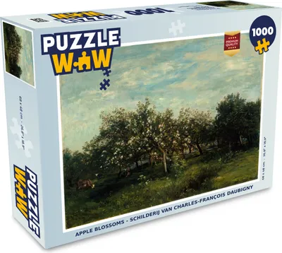 Obrázek produktu pro MuchoWow MuchoWow® Puzzle 1000 ks Květy jabloní - Obrazy, Charles-François Daubigny